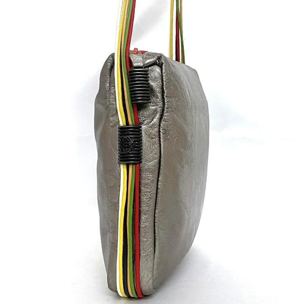 Loewe Anagram Silver ful Bag Shoulder Crossbody Multicolor Leather Logo